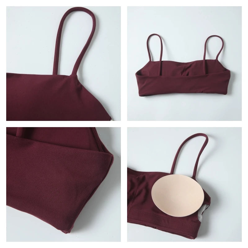 Ctenkevet Women Two Piece Gym Workout Set Female Bra Yoga Sets 2ps Shorts Fitness Wear Women Quick-Dry Camisole Sports Bra Suits